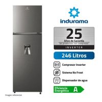 Refrigeradora Indurama RI-389DI No Frost 245L con Dispensador de Agua y Hielo, Compresor Inverter