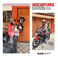 MOCHILA TRANSPORTADORA PERRO HASTA 24 KG DAVION CARITAS SUCIAS  TALLA XL NEGRO
