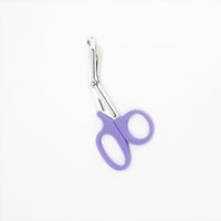 Tijera de Trauma Profesional Punta Roma de 19 CM Morado