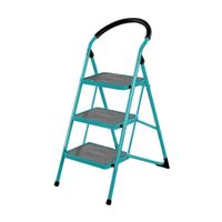 Escalera Tubular de Acero 3 Pasos Soporta 150kg Total THLAD09031