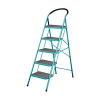 Escalera Tubular de Acero 5 Pasos Soporta 150kg Total THLAD09051