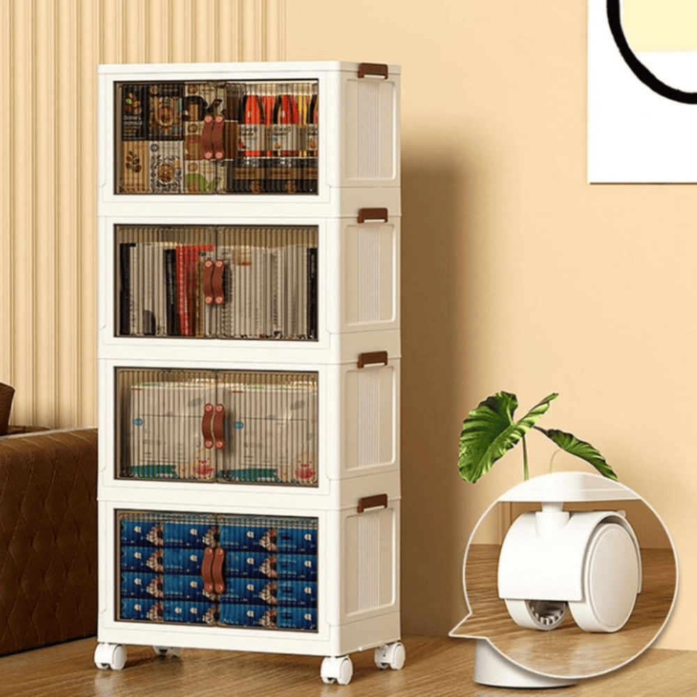 Gabinete de Almacenamiento Organizadora De 4 Niveles - Blanco