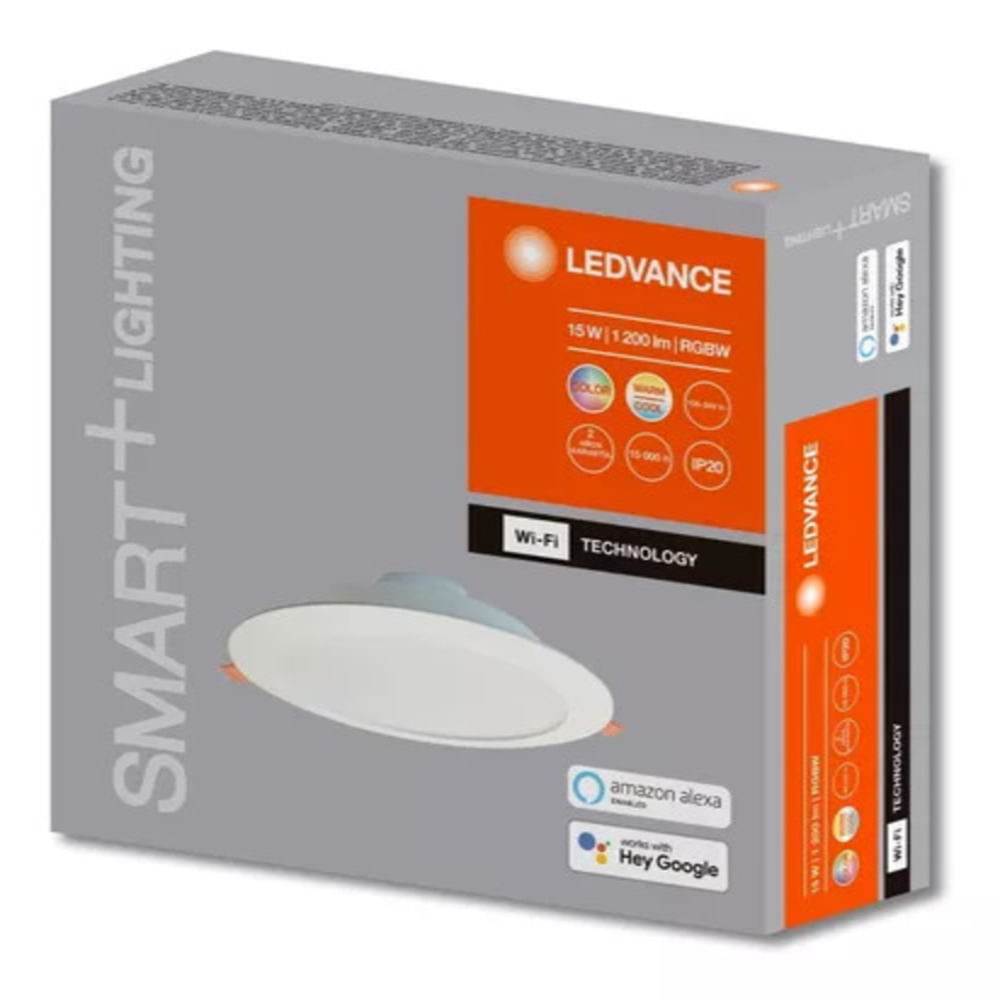 Downlight Led Smart + Wifi 15W RGBW 100-240V Ledvance