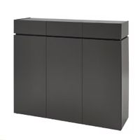 Zapatera Moderna Milena 3 Cajones Negro R&R Muebles