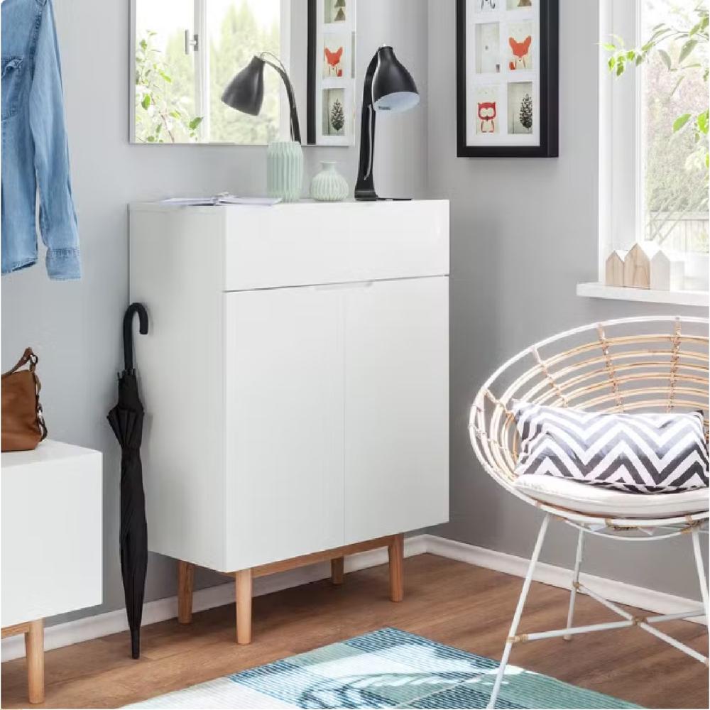 Zapatera Moderna Norma Blanco R&R MUEBLES