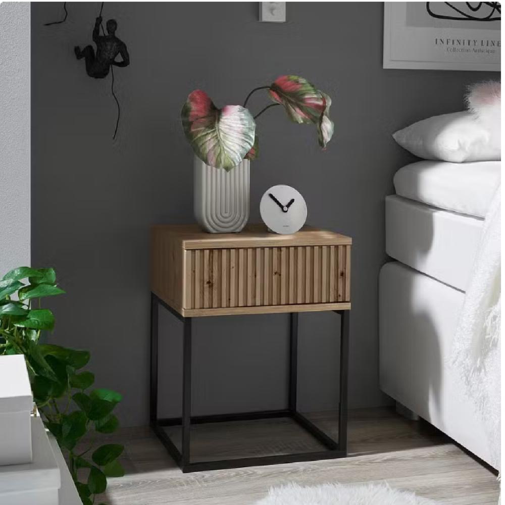 Velador Moderno Prado Duna 1 Cajón R&R MUEBLES