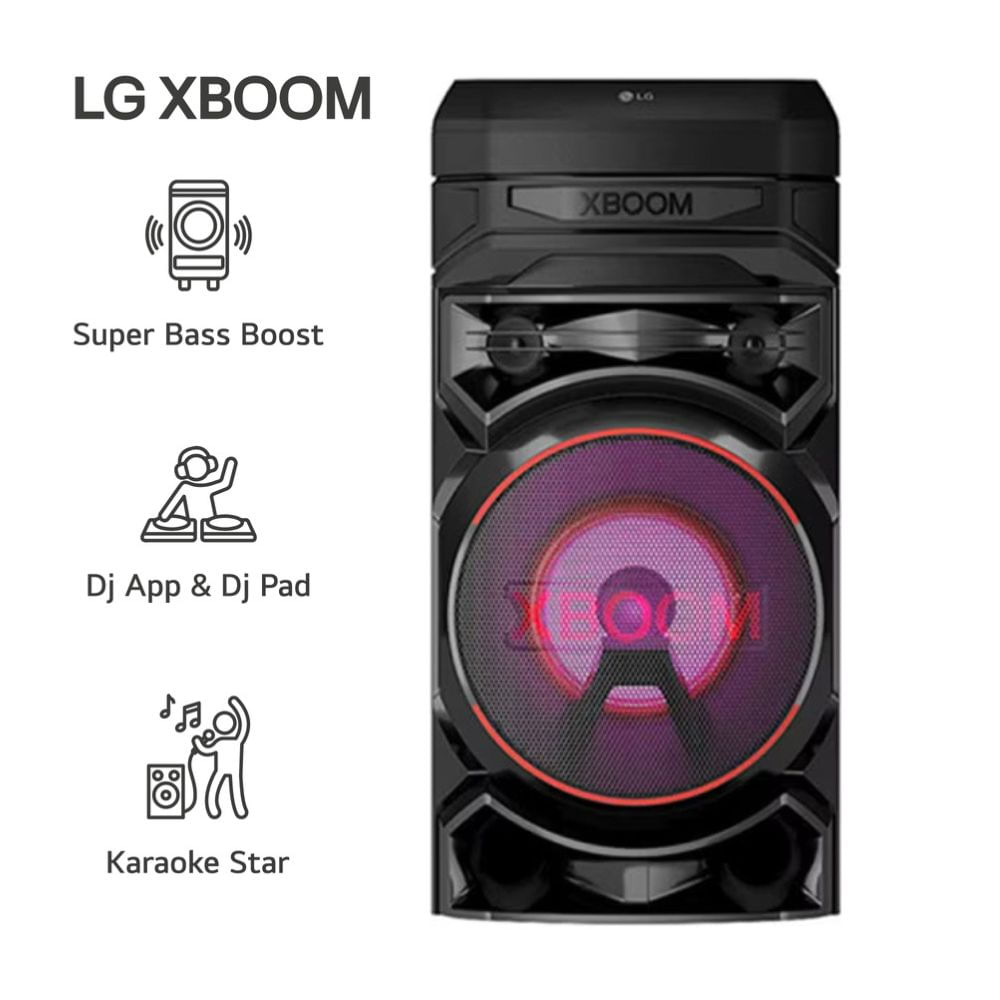 Torre de Sonido LG XBOOM RNC5 Bluetooth Karaoke Star en Color Negro Torre de Sonido LG XBOOM RNC5 Bluetooth Karaoke Star en Color Negro