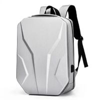 Mochila Gamer Taurus Antirrobo Spirit Armor Series Portalaptop 17  Con USB Y Audio Plateado