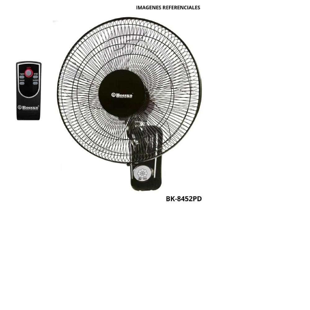 Ventilador de Pared Bossko Con Control Remoto BK-8452PD