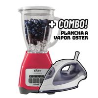 Licuadora Oster 2 Velocidades 550W Sandia BLSTKAGMPB + Plancha Oster