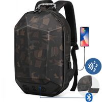 Mochila Bluetooth OZUKO Reproductor De Sonido Portalaptop 15.6 Puerto Usb Camuflaje