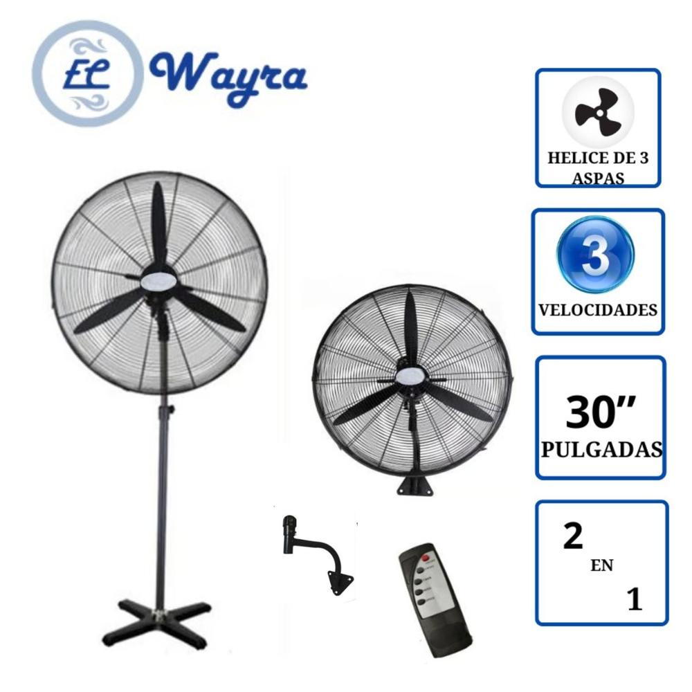Ventilador Industrial WAYRA WI3002 pedestal y pared 30"" con Control