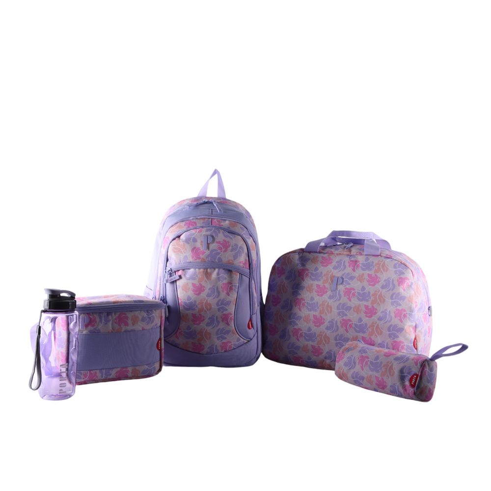 Pack Mochila Porta + Maletin + Lonchera + Cartuchera + Tomatodo Barinas Kalua