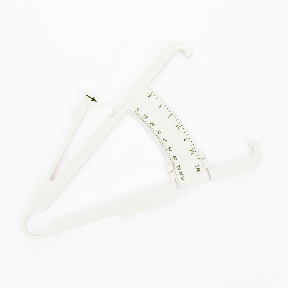 Adipómetro Plicómetro Medidor de Grasa Tipo Pinza Blanco