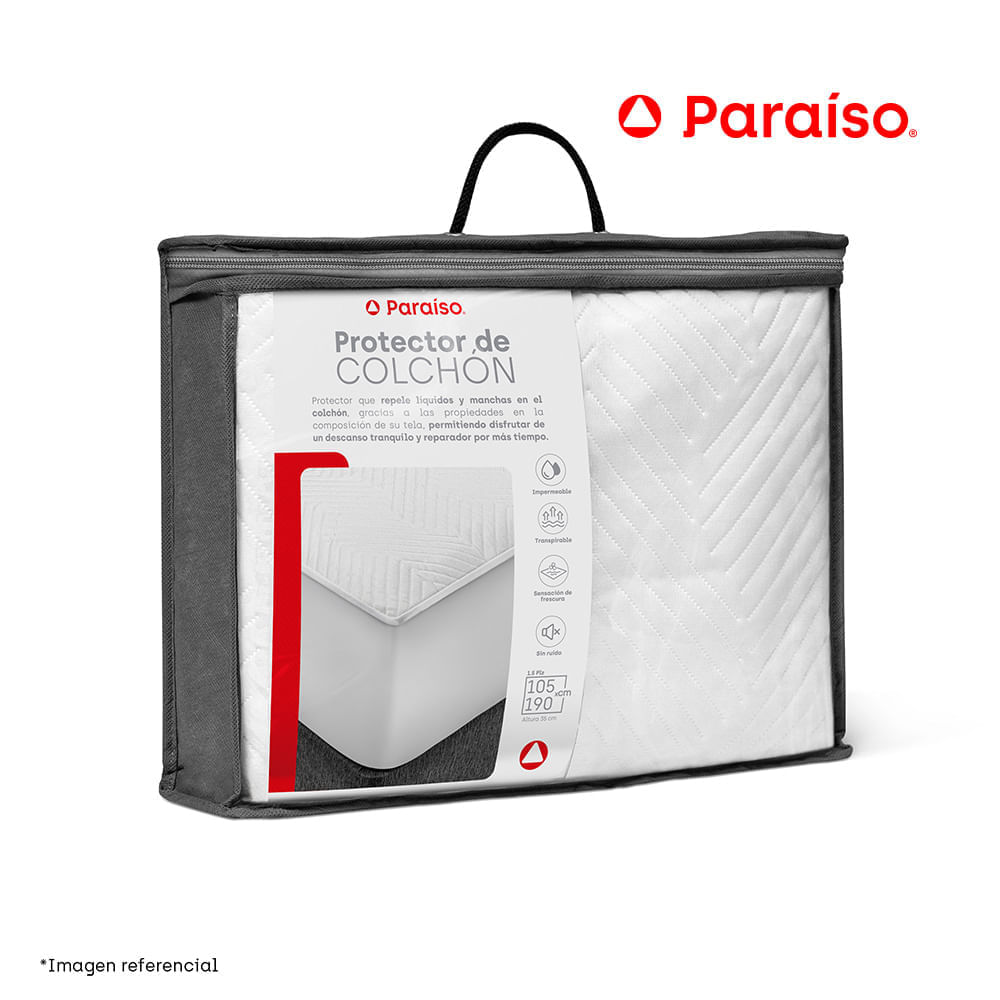 Protector de Colchon Impermeable Paraíso 1.5 plazas
