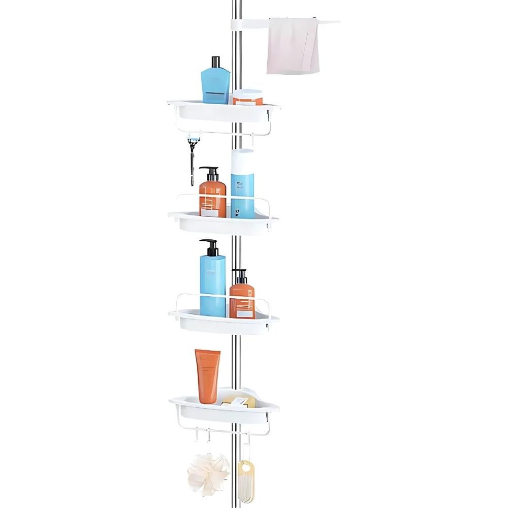 Estante de ducha de esquina de 4 niveles 2.6 metros