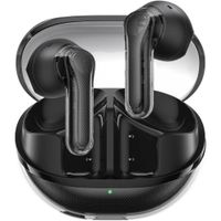 SoundPEATS Clear Pods Auriculares Bluetooth con Sonido Hi-Fi, 40 Horas Negro