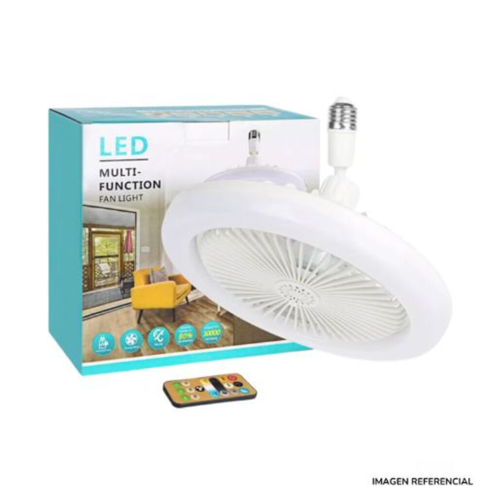 Ventilador de Techo con Luz 2 en 1 Blanco