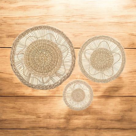 Set Deco Mural Fibra Natural Atmosphera Set Deco Mural Fibra Natural Atmosphera