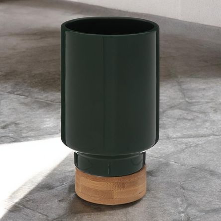 Jarrón de Cerámica Dolomita Atmosphera Modelo 196718C Verde 18cm Jarrón de Cerámica Dolomita Atmosphera Modelo 196718C Verde 18cm