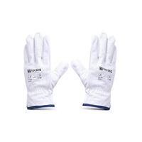 Guantes de Cuero Badana Blanco AS010 TECSEG Talla 9