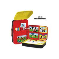 Set de Dibujo y Mochila de Mickey Mouse Disney  EODS628-112-1