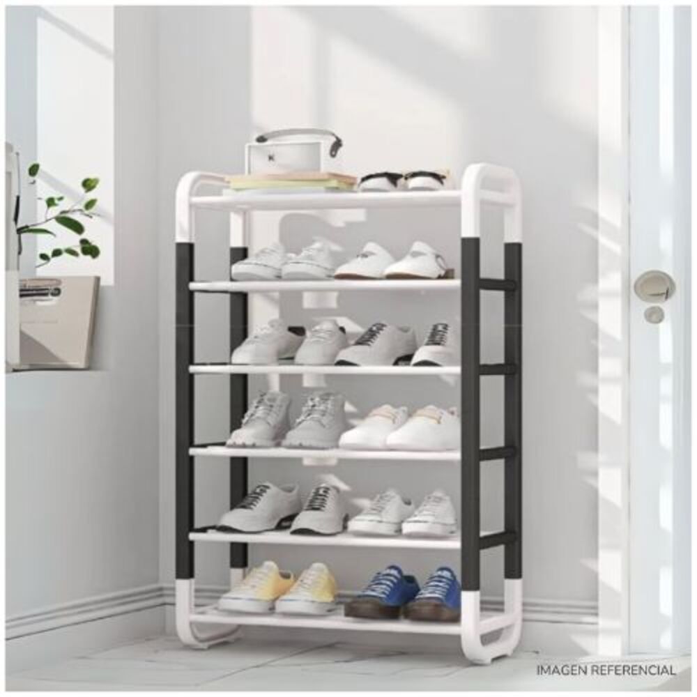 Estante organizador de zapatos 5 niveles Negro Ladder