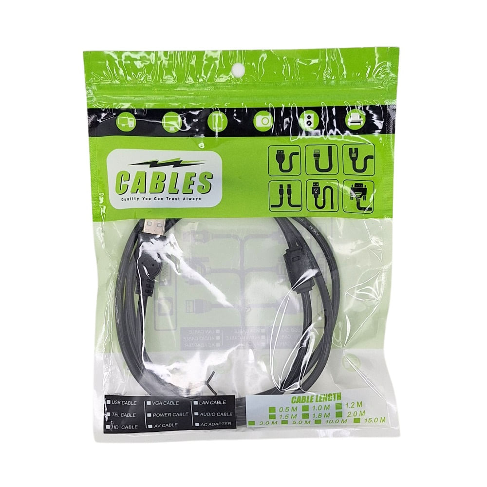 Cable USB 2.0 -Para Impresora 1.4 Metros