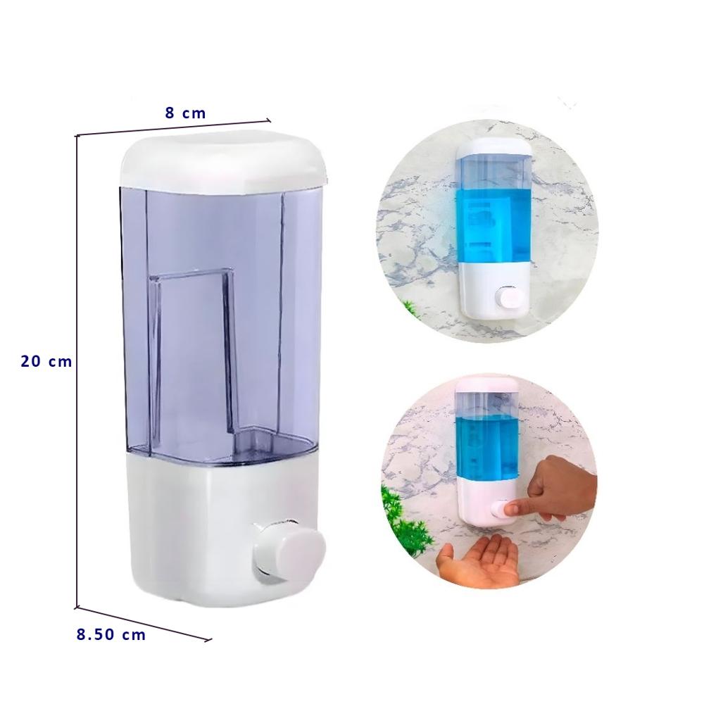 Dispensador de Jabon Líquido 500 ml PVC con Accesorios