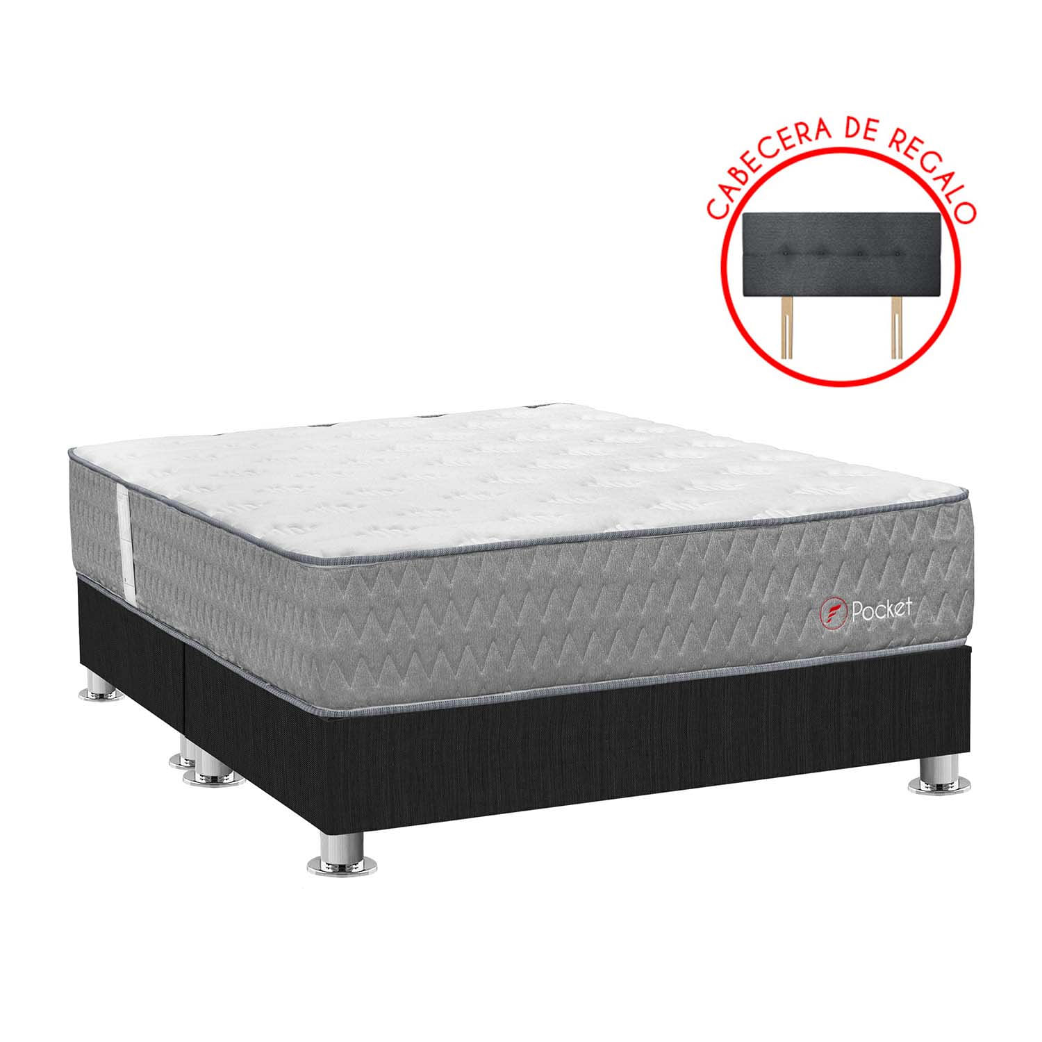 Cama Americana Forli Pocket Queen