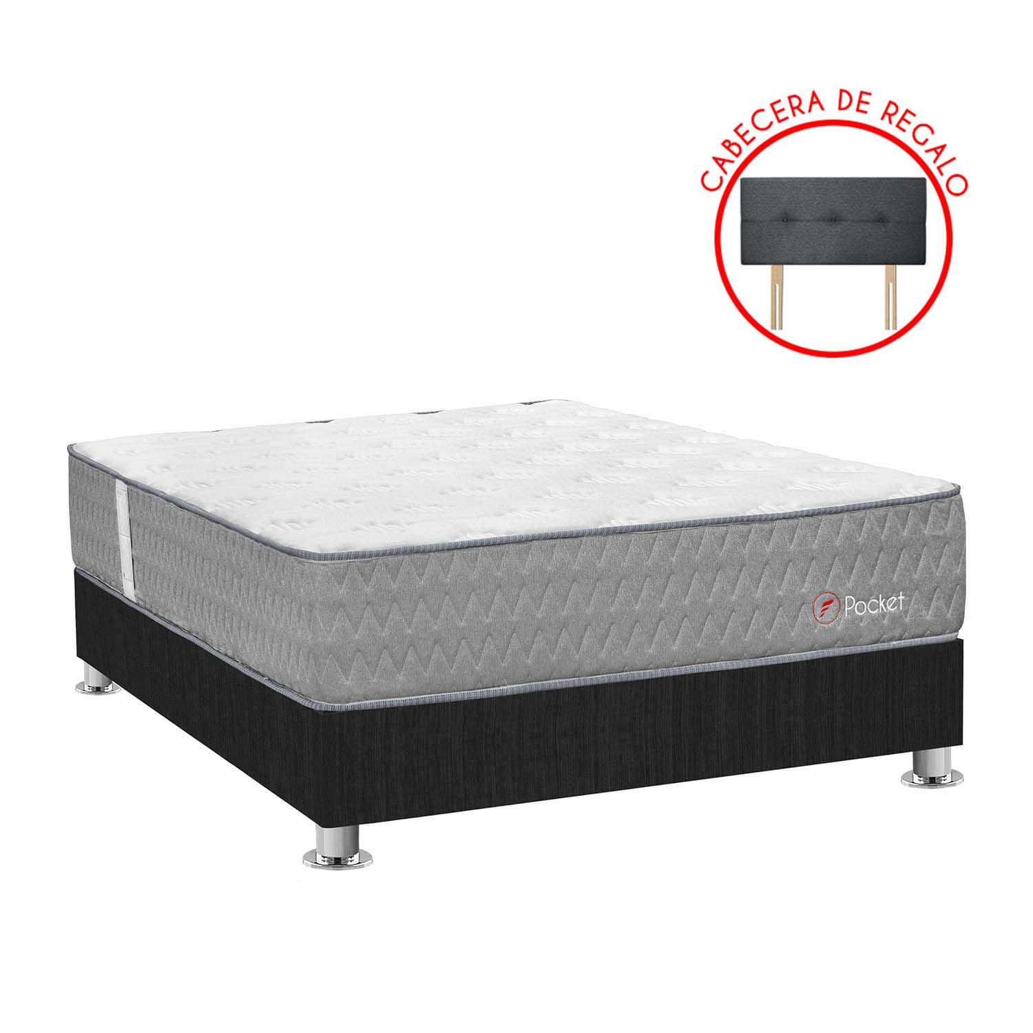 Cama Americana Forli Pocket 2 Plazas