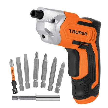 KIT Destornillador atornillador inalámbrico, + 8 puntillas MAGNETICAS