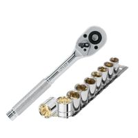 Ratchet, Matraca y Dados 3/8"" 10 Piezas Pretul
