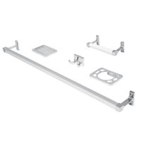 Accesorios para baño juego de 5 piezas, jabonera, toallero, Foset