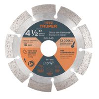 Disco diamantado de 4-1/2"" x 1.6 mm disco para concreto porcelanato