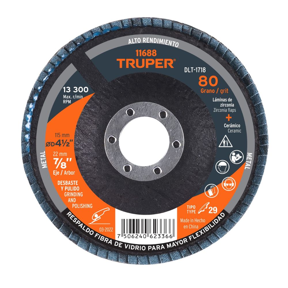 Disco flap polifan 4-1/2 Disco flap polifan 4-1/2