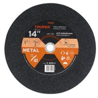 Disco de corte metálico 14"" x 2.8 mm, truper