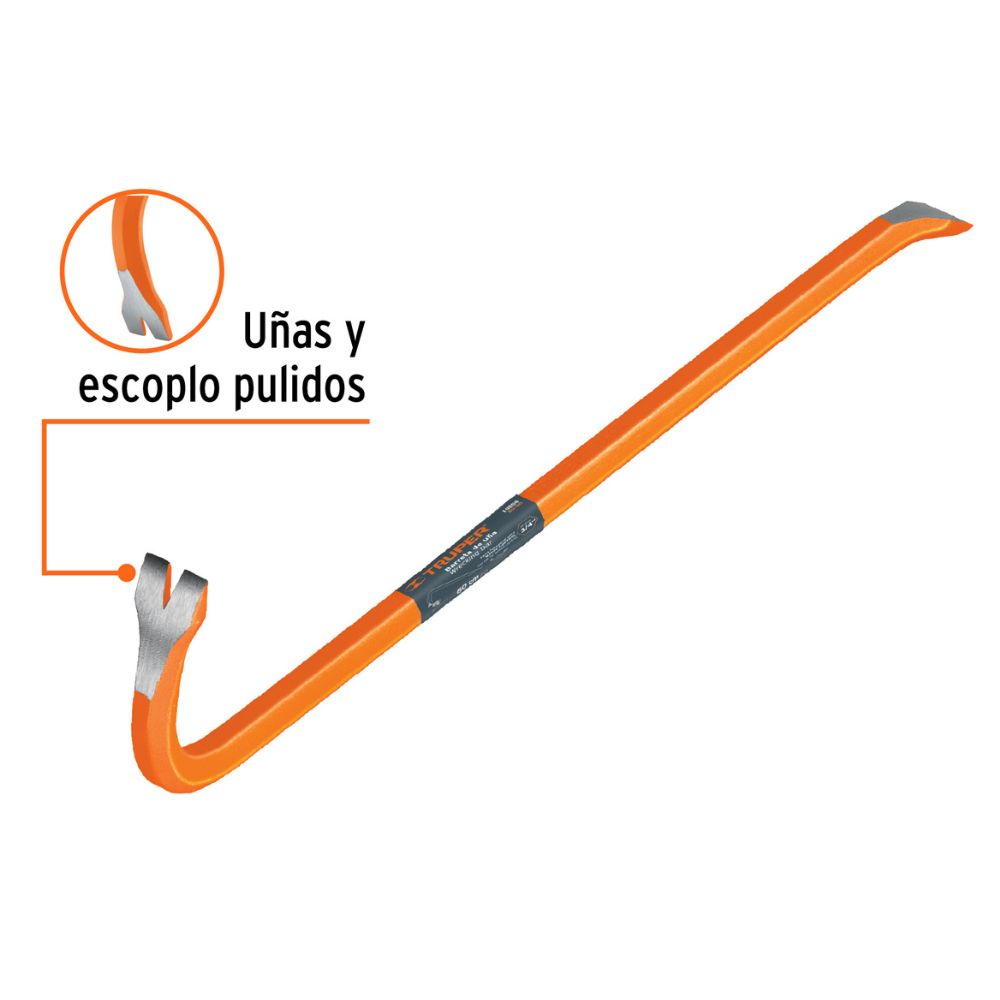 Pata de cabra 60 cm barreta para desencofrar, Truper Pata de cabra 60 cm barreta para desencofrar, Truper