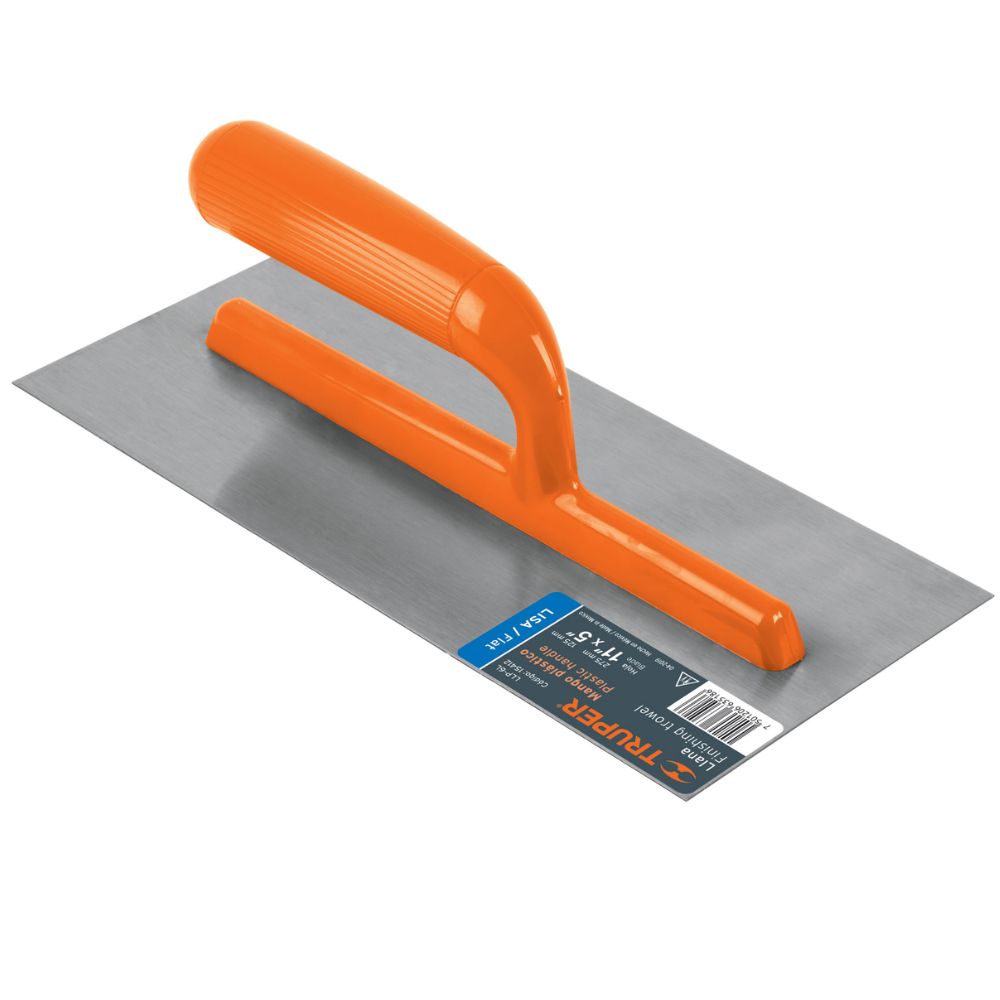 Plancha de empastar 11Pulg. 6 remaches mango plástico Truper Plancha de empastar 11Pulg. 6 remaches mango plástico Truper