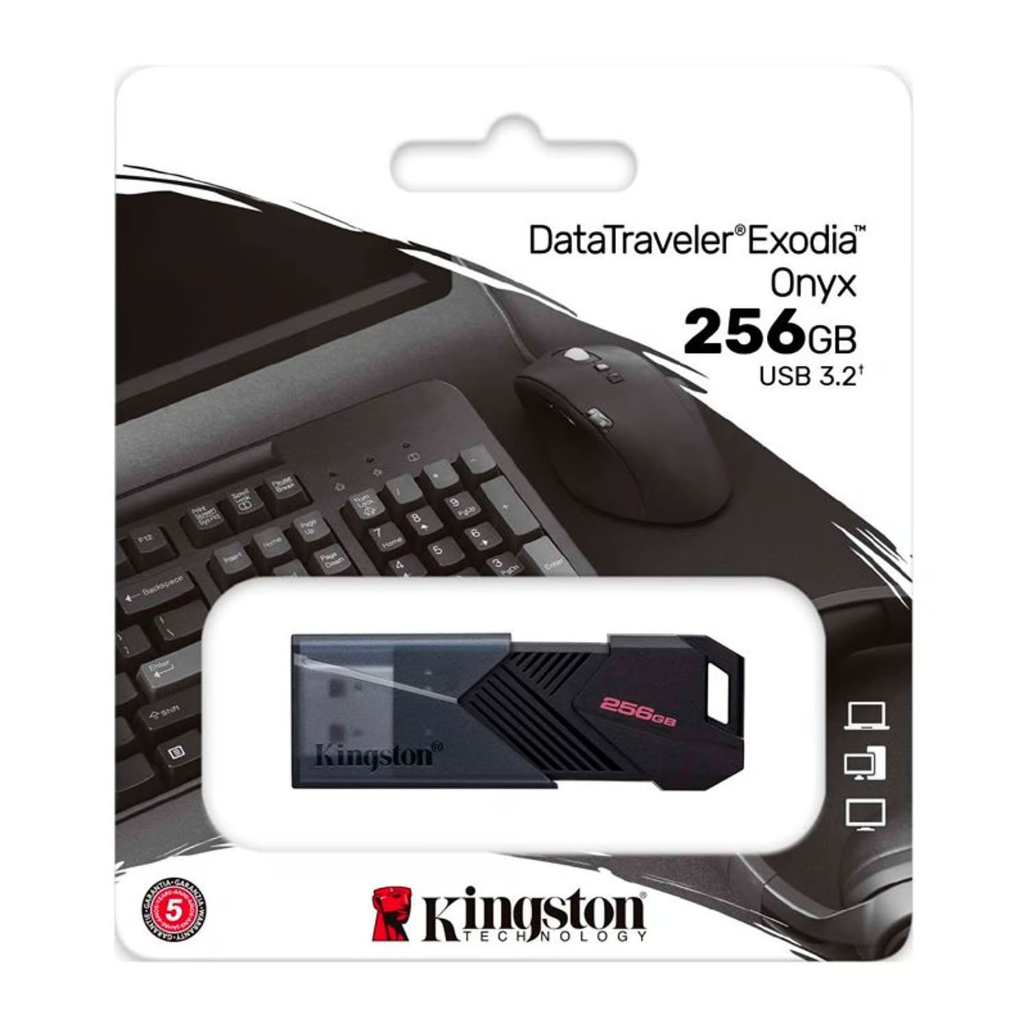 Memoria Usb Kingston Exodia Onyx 256GB Negro