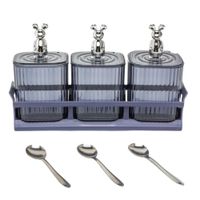 Set De 3 Condimenteros Mouse Morado  385MM01