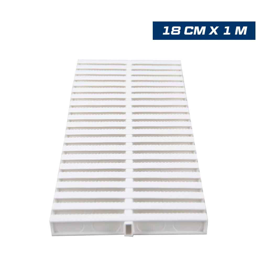 Canaleta Berklin para Borde de Piscina 18 CM x 1 Metro