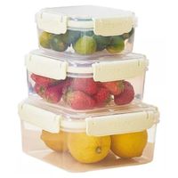 Set de 3 Tápers Herméticos Fresh Cuadrado  351CDD01
