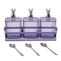 Set De 3 Condimenteros Mouse Lila  387ML01
