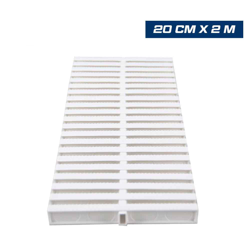 Canaleta Berklin para Borde de Piscina 20 CM x 1 Metro