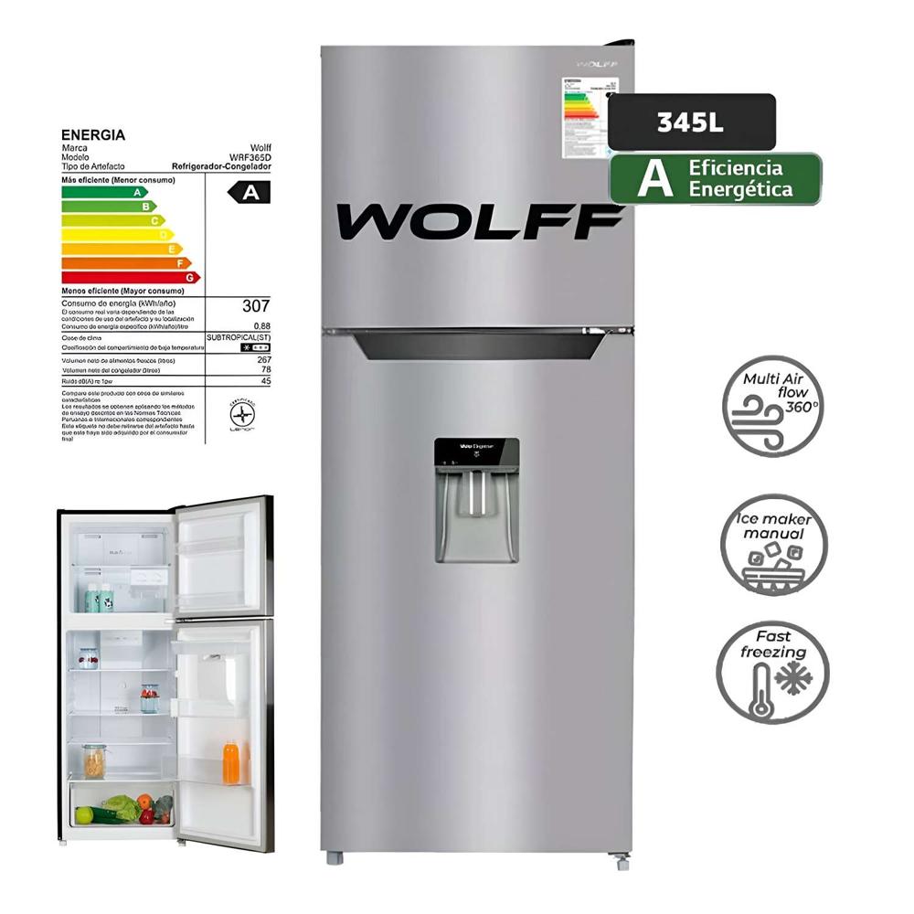 Refrigeradora Wolff No Frost WRF365D de 345 Litros