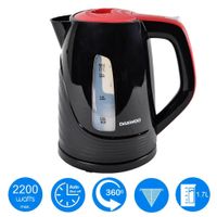 Hervidor Inalámbrico Daewoo DEK-1308 1.7L Acero Inoxidable Negro
