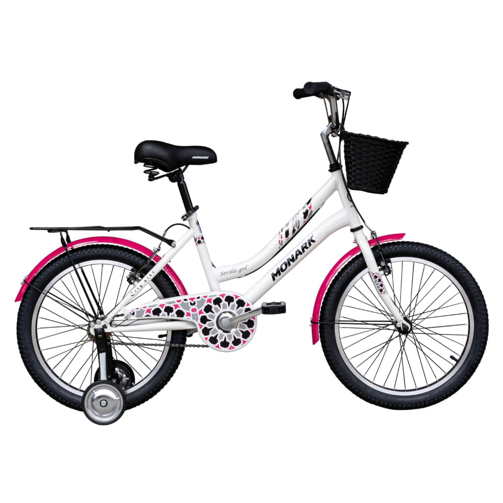 Bicicleta Monark Para Niño Aro 20"" Blanco