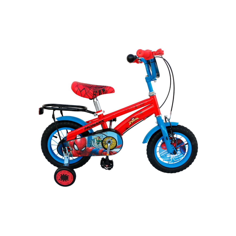 Bicicleta Monark Para Niño Aro 12"" Spiderman Hero 12"" Rojo/Azul