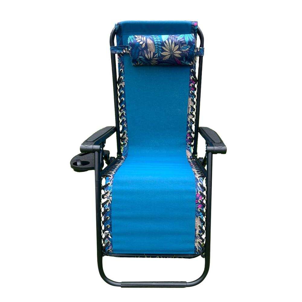 Silla Reposera Plegable Terraza Playera Reclinable Azulito